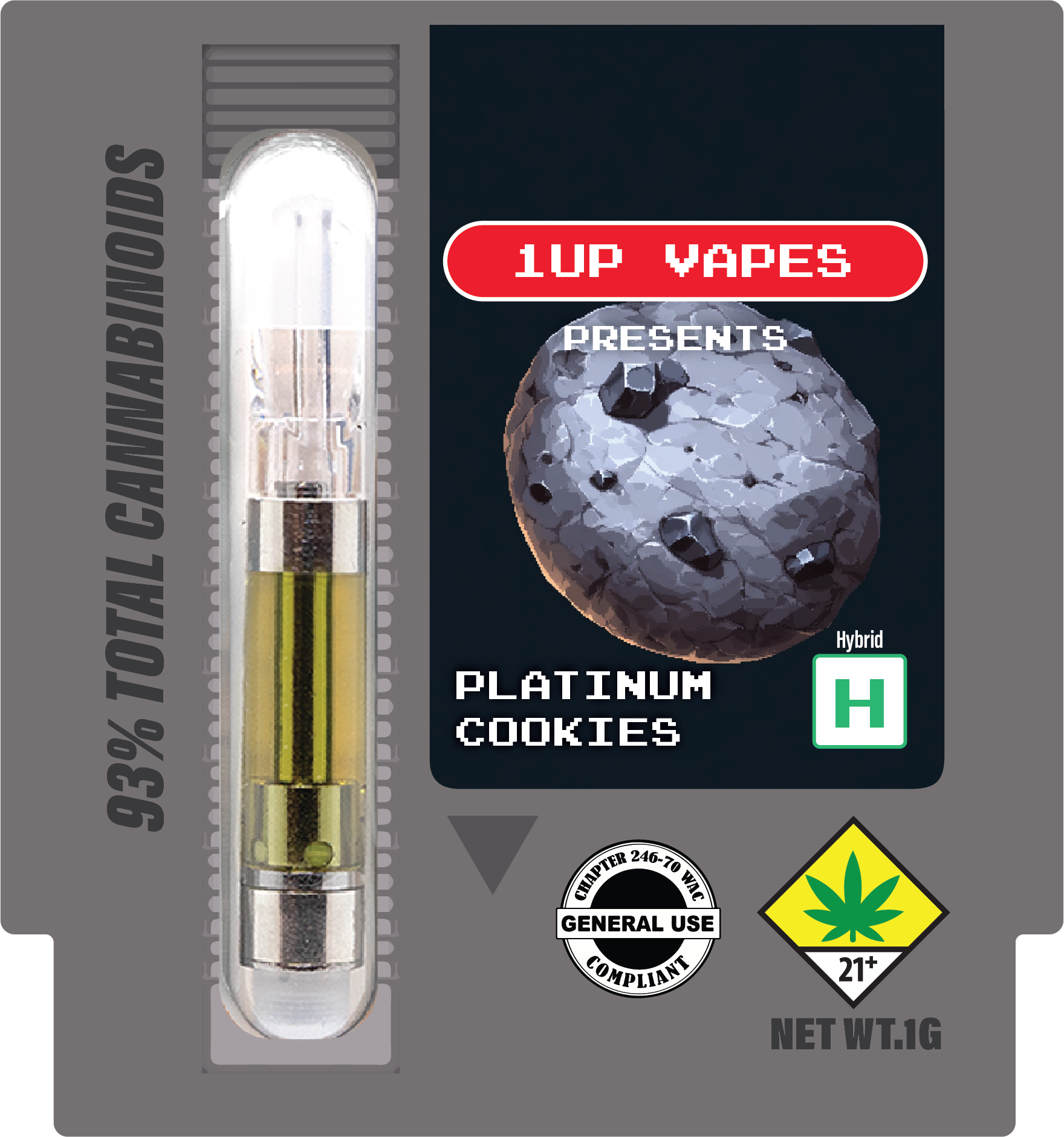 Platinum Cookies 1UP vape package